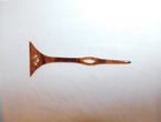 バチ型簪(プラスチック)plastic work ornamental hair pin((No24)
