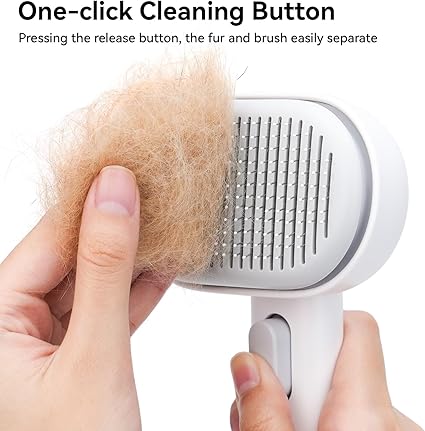 aumuca(アウムカ) 用ブラシ「ワンプッシュ式！」猫ブラシ 抜け毛取り