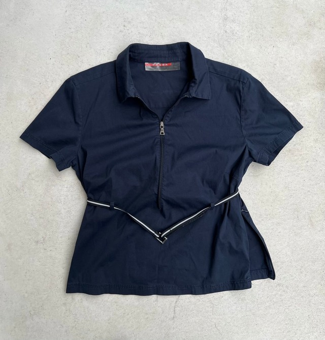 “PRADA SPORT” pullover zip shirt
