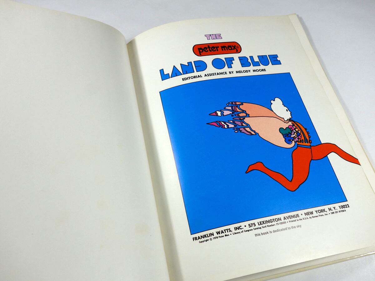 【中古本】Peter Max「Land Of Blue」ピーター・マックス LAND OF BLUE（Peter Max 著） | bookstore ナルダ