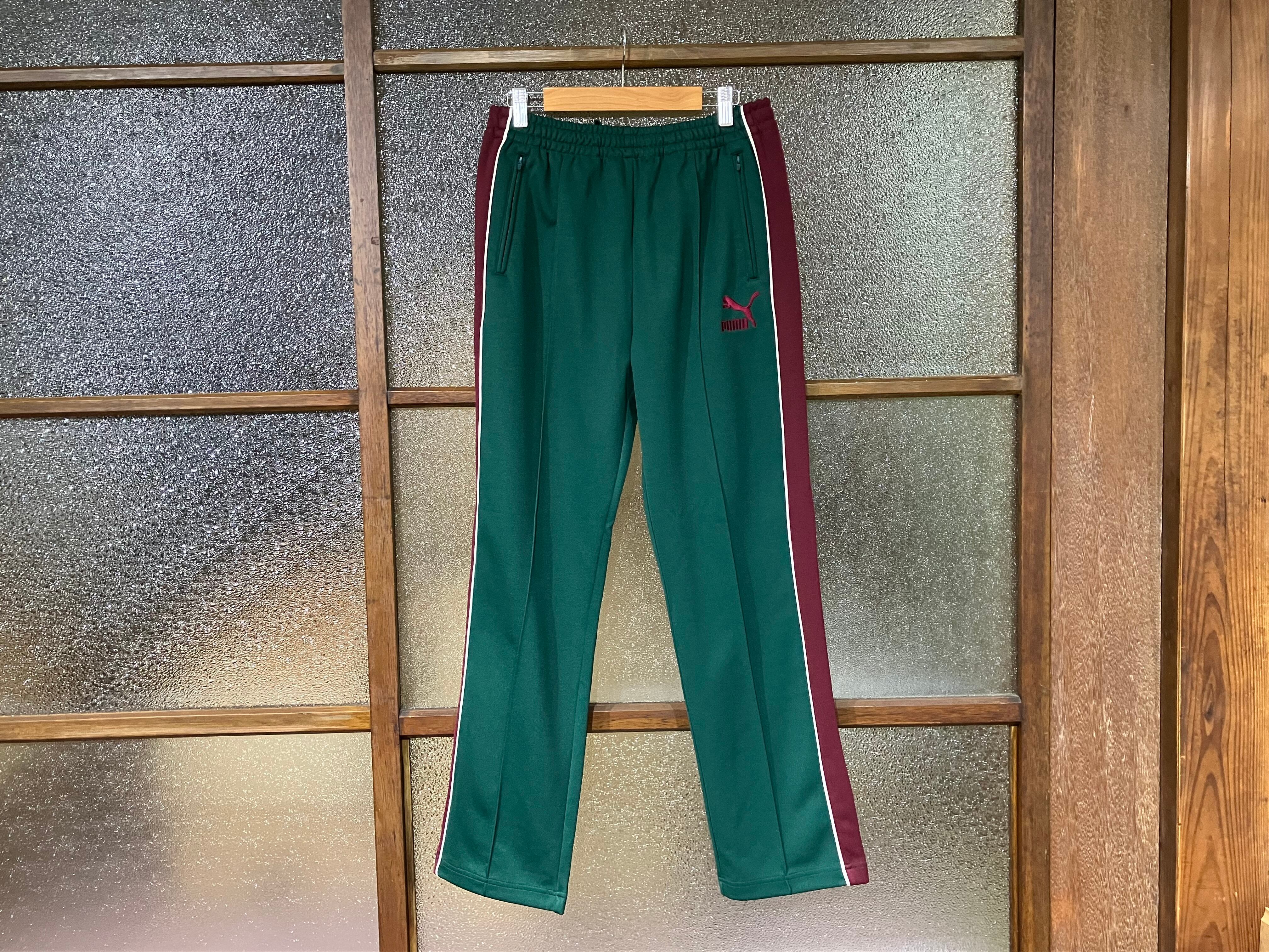 T7 PIPING TRACK PANTS KR (VARSITY GREEN-AUBERGINE) | "JACK OF ALL TRADES" 万屋 MARU