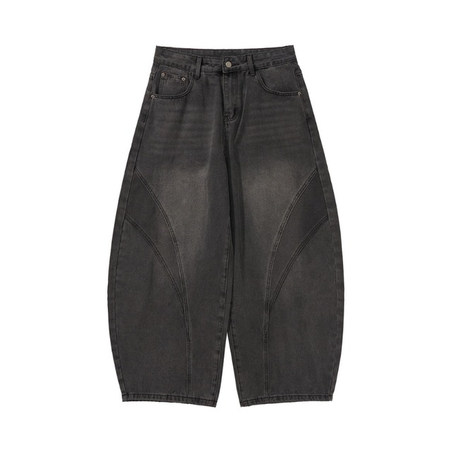 curve cut wide denim　カーブカットワイドデニム　J1611