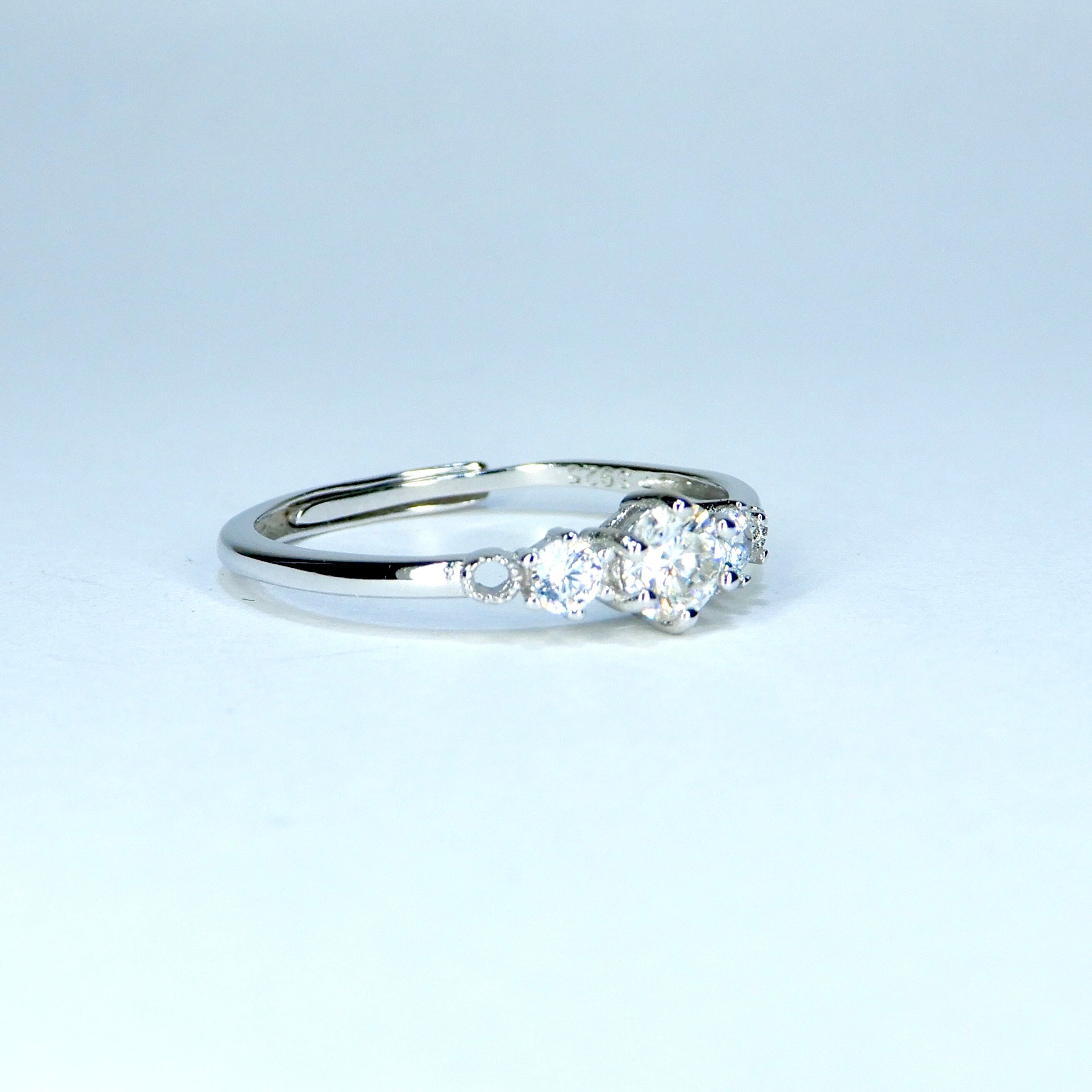 プラいちRing♦︎モアサナイト(クリアカラー)♦︎