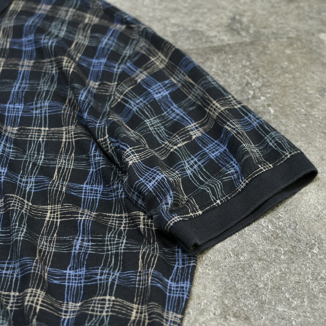 custom draw cord ocean pacific pattern polo shirt