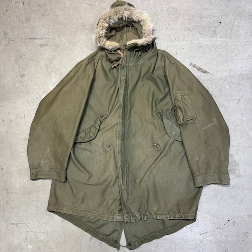 50's U.S.ARMY PARKA SHELL COTTON OD M-1948 M-48 フィールドパーカー シガレットポケット付き シェルのみ TALON MEDIUM 米軍 レア 希少 ヴィンテージ BA-2461 RM2880H