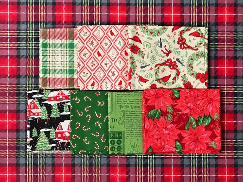 Moda Holiday Cheer クリスマスカットクロスセット2｜22×54cm