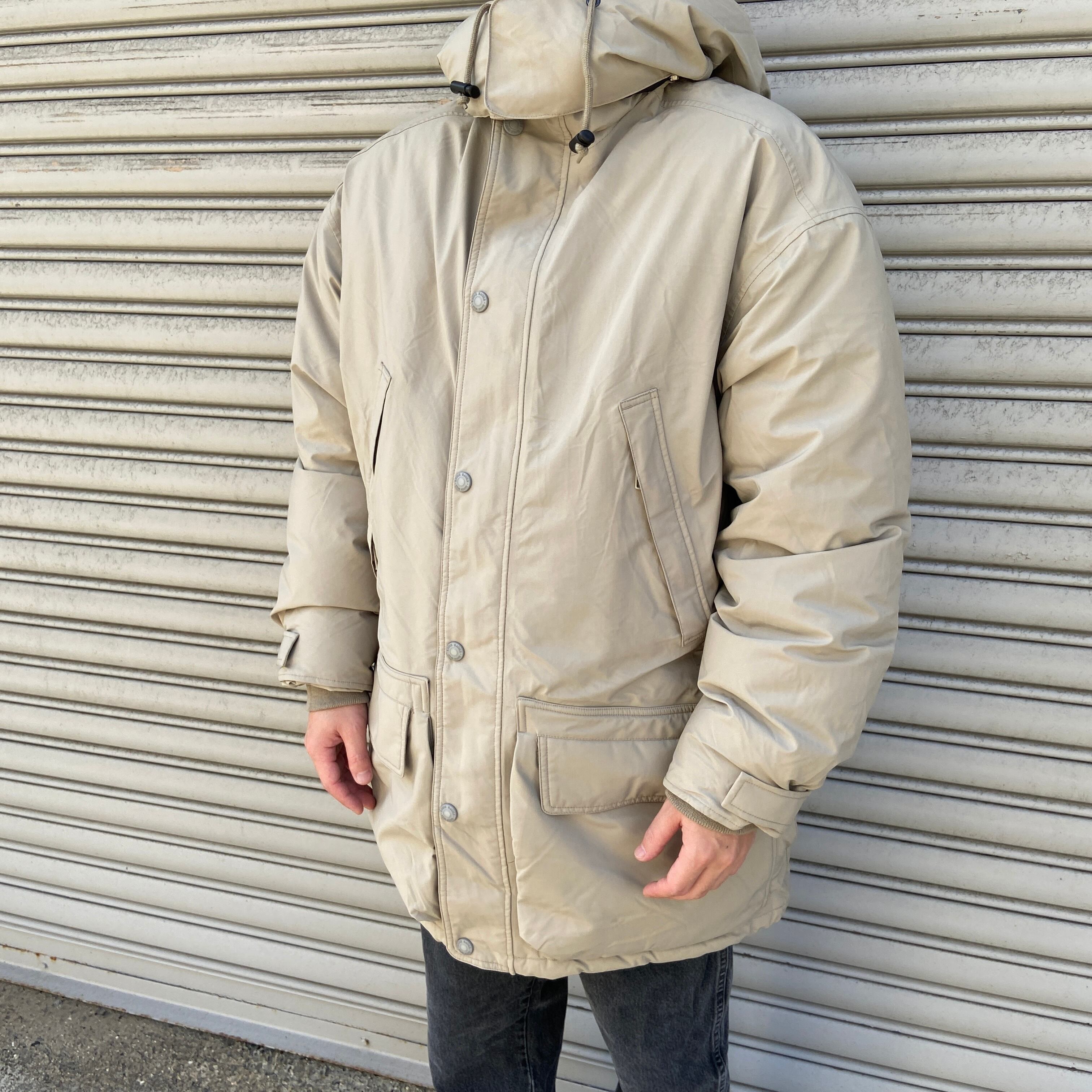 Eddie Bauer ゴアテックスグースダウンジャケット ベージュ M | 古着屋 Uan