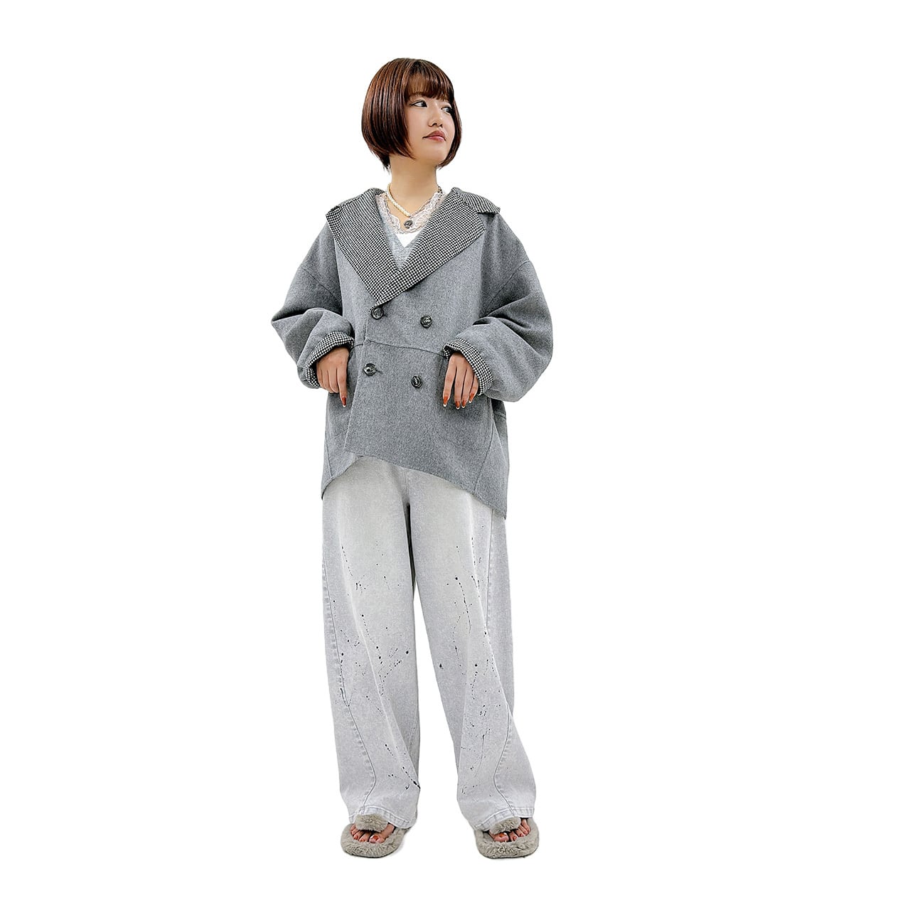 ⭐限定予約商品⭐【ayane】リバーシブルコート 876801 アヤン | red earth