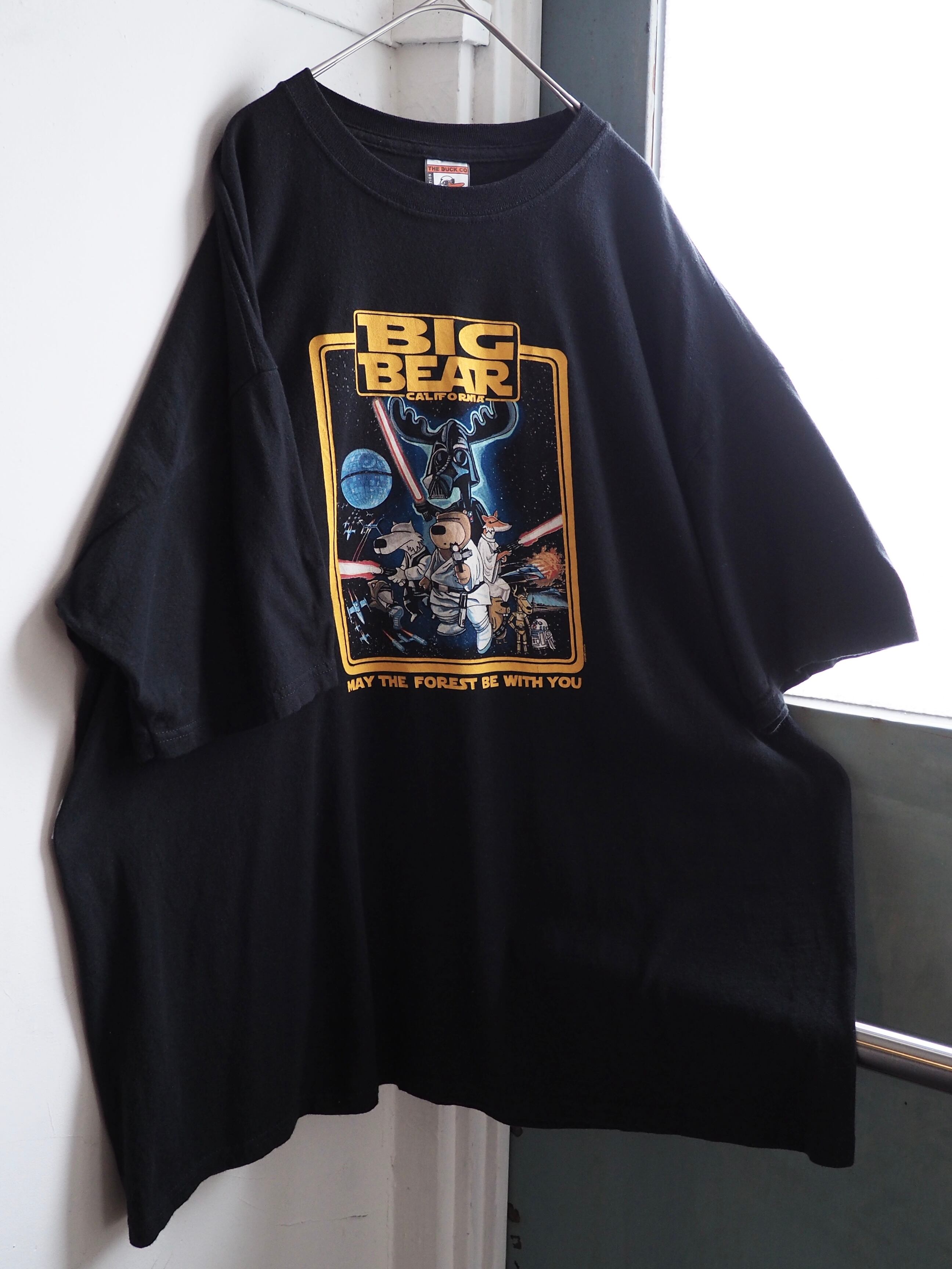 ” Animal wars ” Movie parody printed Black loose silhouette Tee