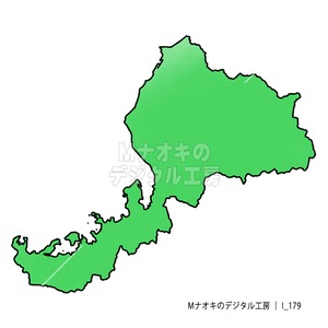 少しゆるい福井県地図　A slightly loose map of Fukui prefecture