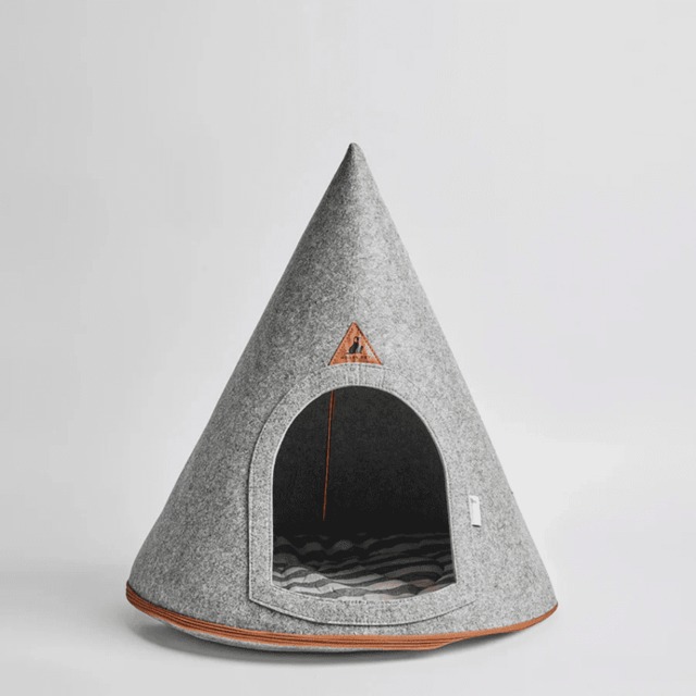 【Nooee Pet（ヌーイーペット）】ペットケイブ・ルーシー Mサイズ グレー / Pet Cave LUCY