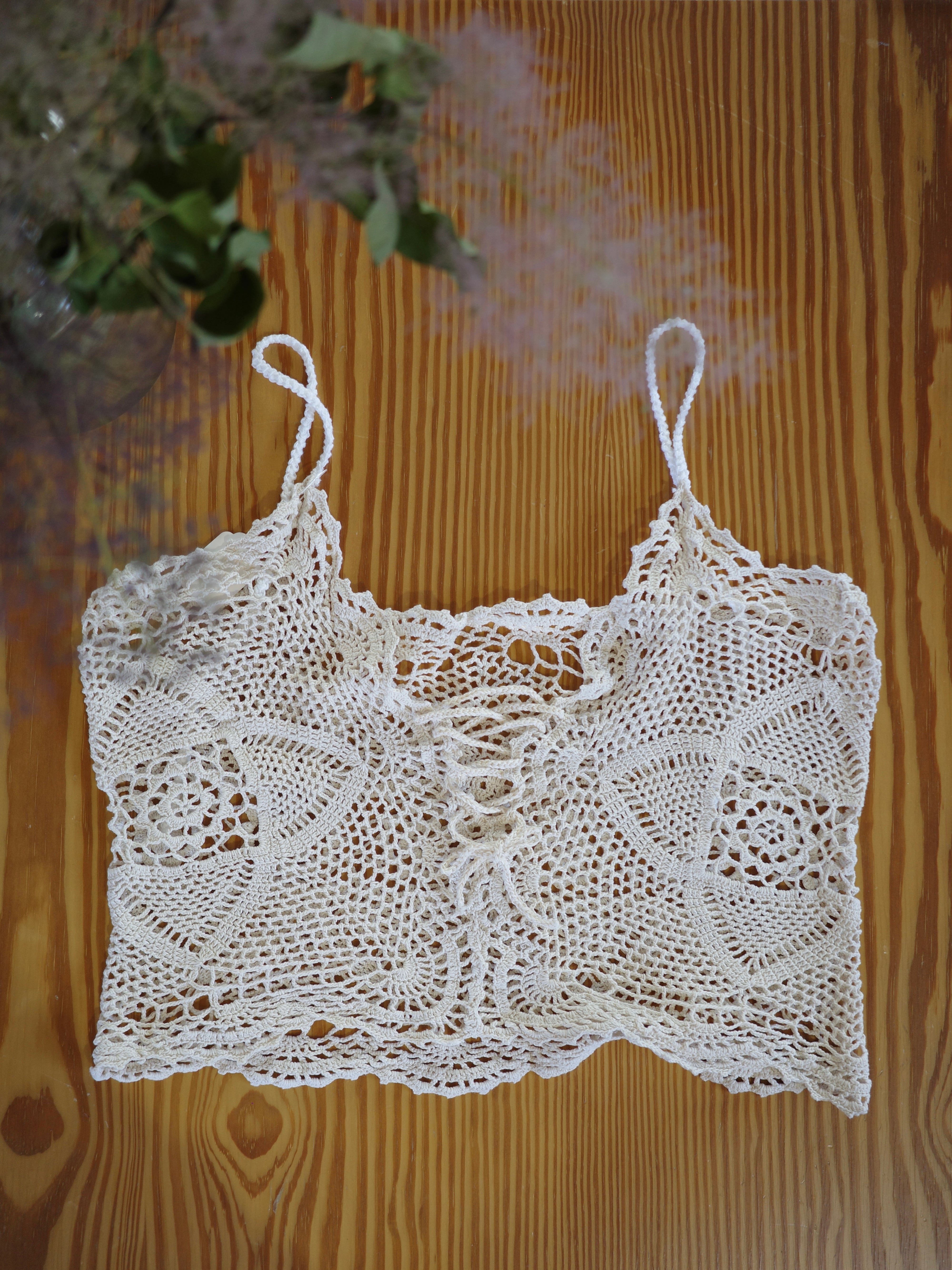 <vintage>remake lace bustier ④