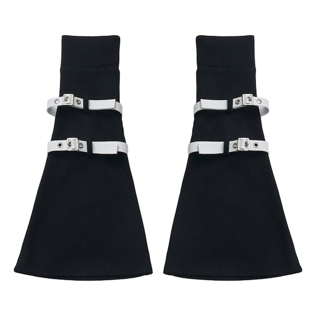 足元まで堕とす闇可愛さ｜ダブルベルト付き ゴシックレッグウォーマー｜WithU
