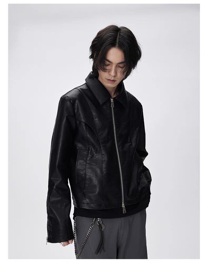 vivastudio 本革 ブラックレザージャケット L PREMIUM BLACK FULLZIP SPORTS LEATHER JACKET – リーバイス®公式