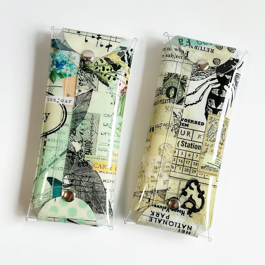 56 1800円コラージュノート風ブルー eco-friendlyコラージュのノート+青+ |