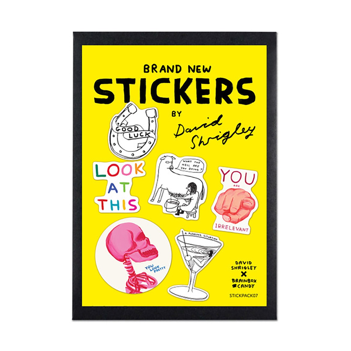 DAVID SHRIGLEY：STCKPACK 07 （BRAND NEW STICKERS） | ON SUNDAYS