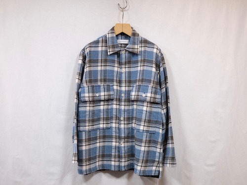 PERS PROJECTS” HARVEY M43 SHIRTS BLUE CHECK”