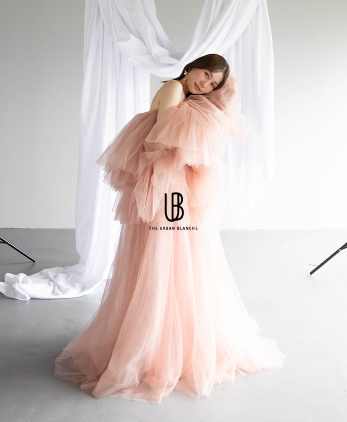 THE URBAN BLANCHE くすみピンク ドレス　結婚式 THE URBAN BLANCHE くすみピンク ドレス 結婚式 THE URBAN BLANCHE