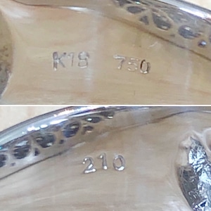 ✨キラキラ✨計2ctUP❣️ダイヤモンド K18 ホワイトゴールド リング 指輪