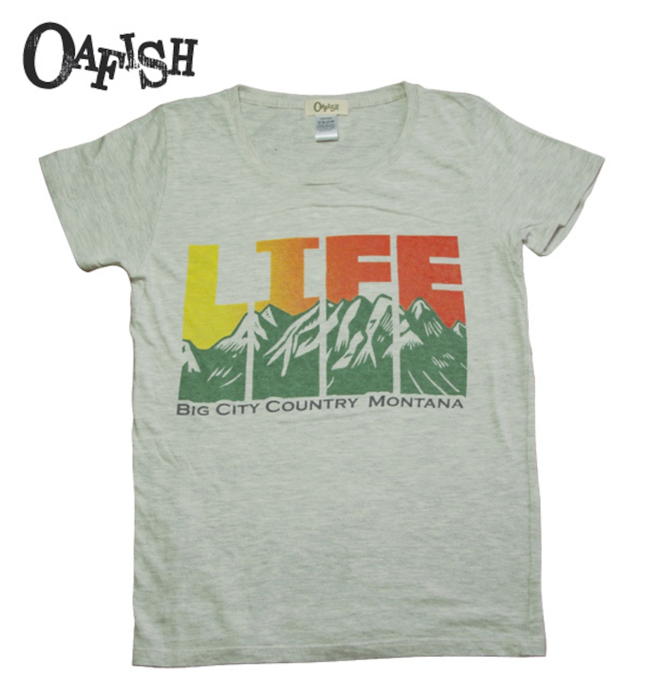 ［OAFISH］LIFE ショートスリーブTシャツ レディース｜OATMEAL