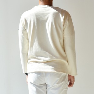セントジェームス SAINT JAMES 無地ボートネックシャツ(OUESSANT)ECRU【レターパックプラス可】