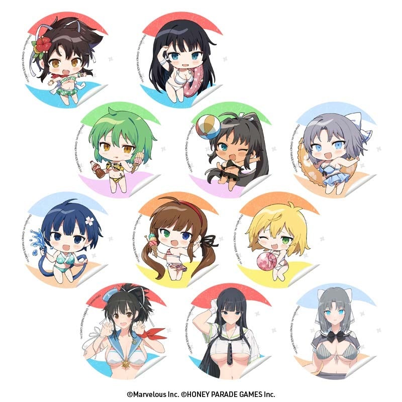 閃乱カグラ 貼ってはがせる円形デコステッカー | Eureka!ストア