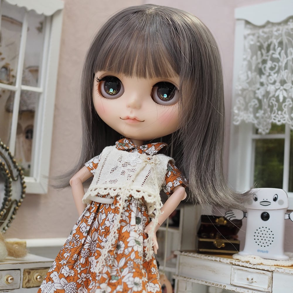 blythe _w-509グレイッシュベージュ????ネオサイズチベットラムウィッグ