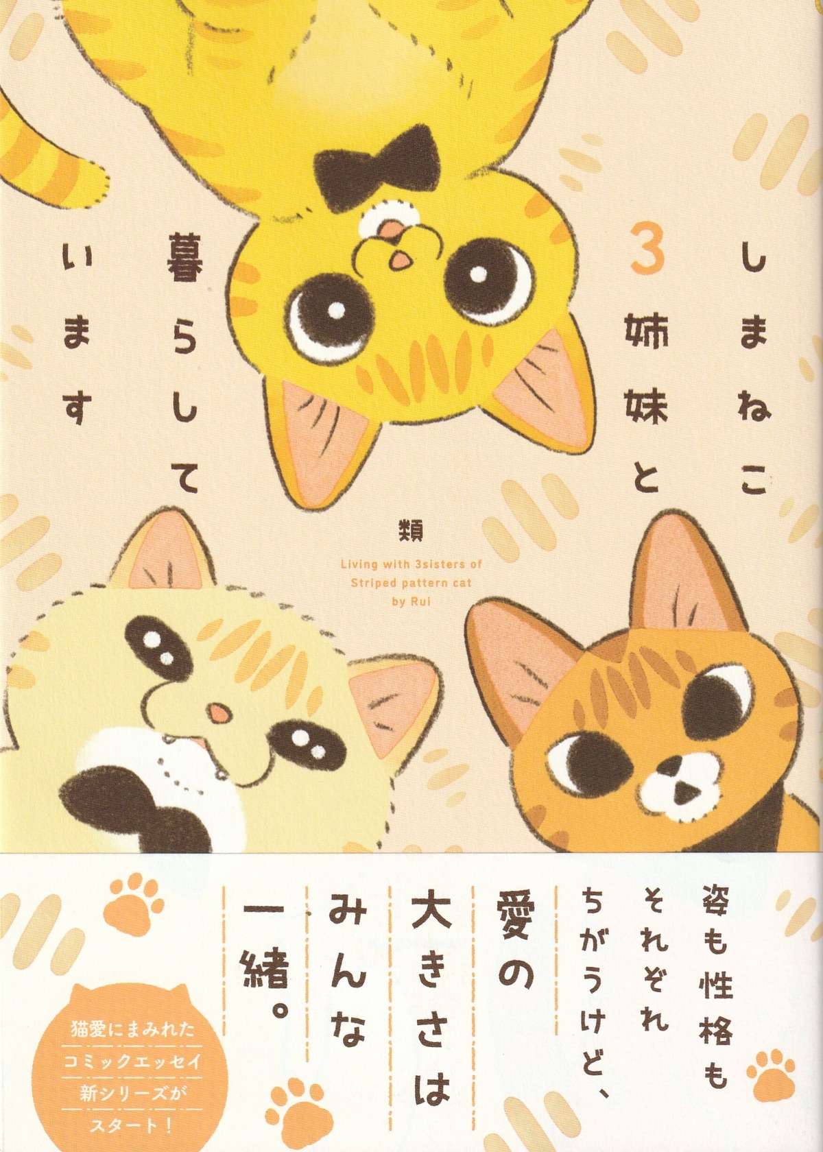 類 エッセイ漫画「しまねこ3姉妹と暮らしています」 | 奈良の愛らしい 