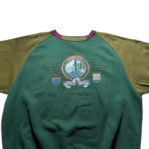 vintage BEST COMPANY bicolor sweat shirt