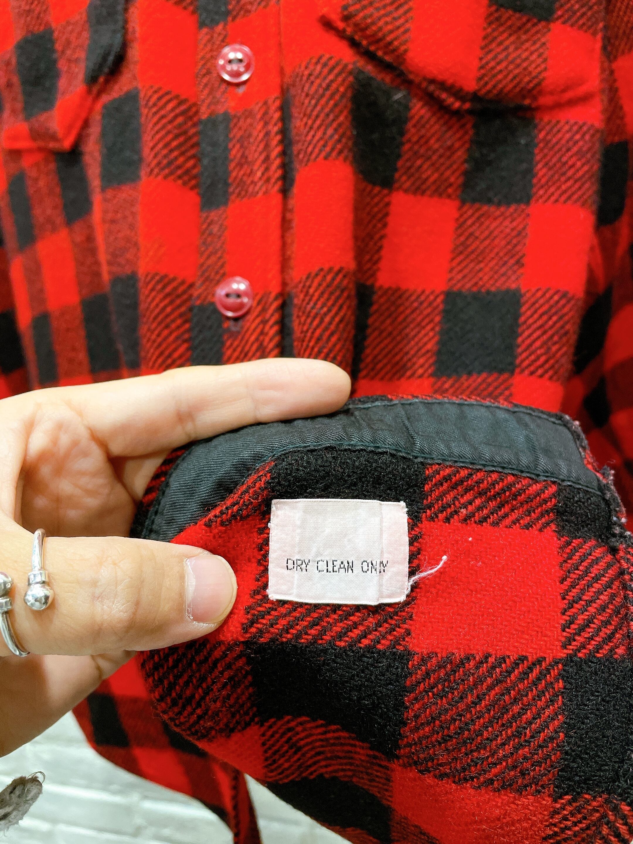 70年代 L.L.Bean バッファローチェックウールシャツ 筆記体タグ 70年代 L.L.Bean バッファローチェックウールシャツ 筆記体タグ