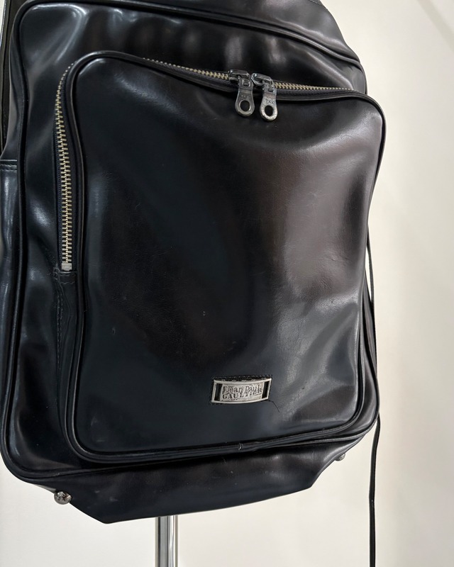 【Jean paul gaultier homme】square leather shoulder bag