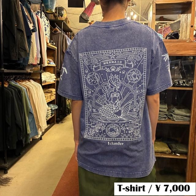TOPANGA Lady's TOPANGA FIRECOUNTRY Pigment dyed T-shirt Mermaid islander Blue ピグメントダイ半袖Tシャツ マーメイドアイランダー ブルー 全3サイズ TOPANGA Lady's TOPANGA FIRECOUNTRY Pigment dyed T-shirt Mermaid islander Blue ピグメントダイ半袖Tシャツ マーメイドアイランダー ブルー 全3サイズ