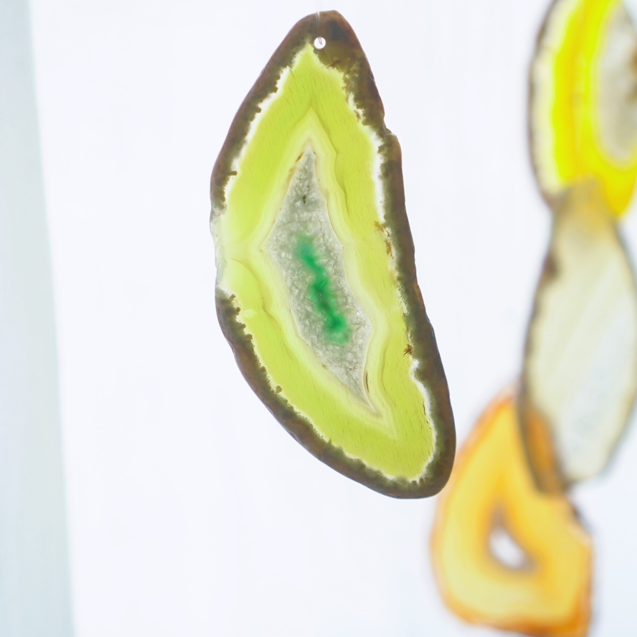 Yellow Bouquet - アゲートヒーリングチャイム / Agate Sun Catcher Wind Chime 100