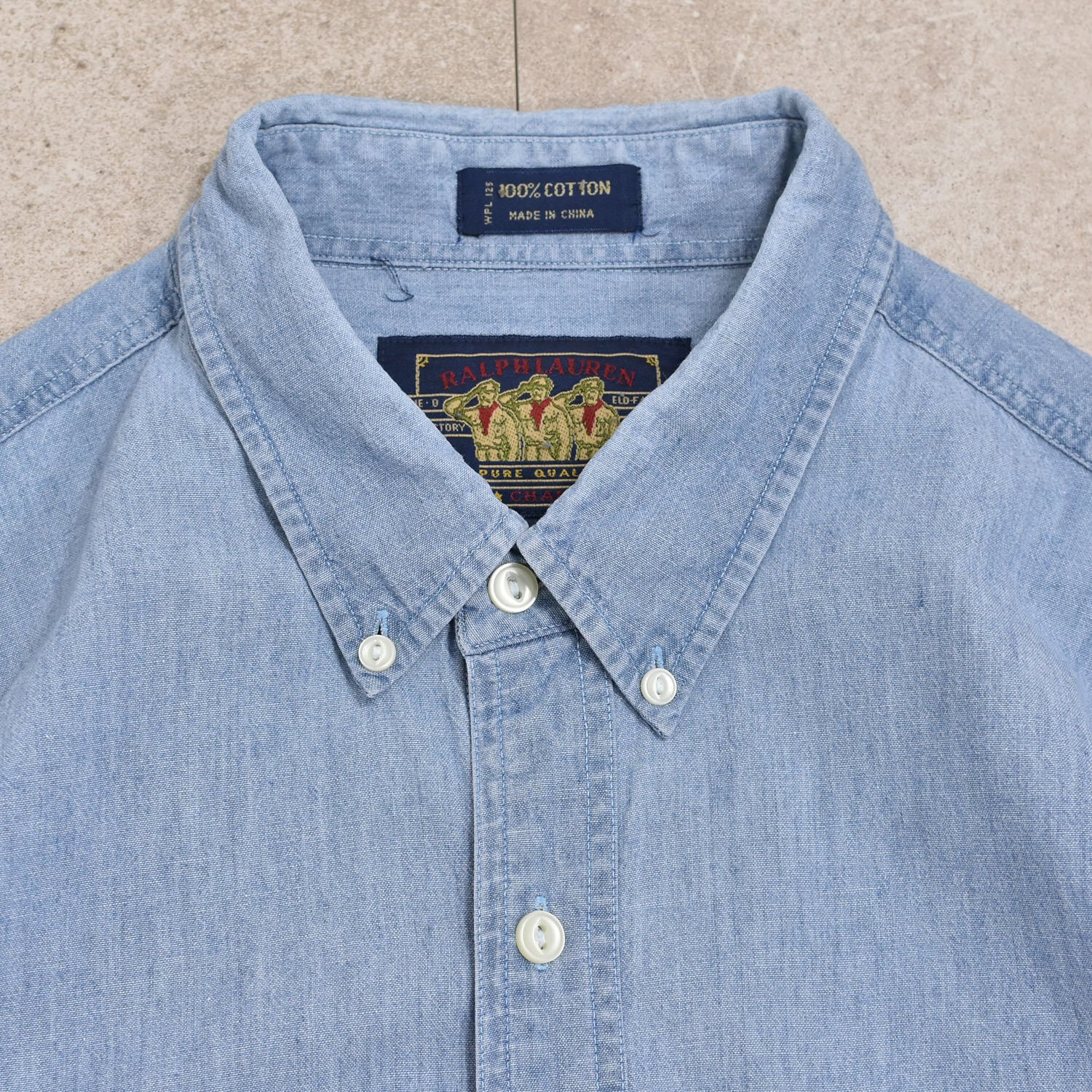 80s CHAPS Ralph Lauren chambray shirt | 古着屋 grin days memory