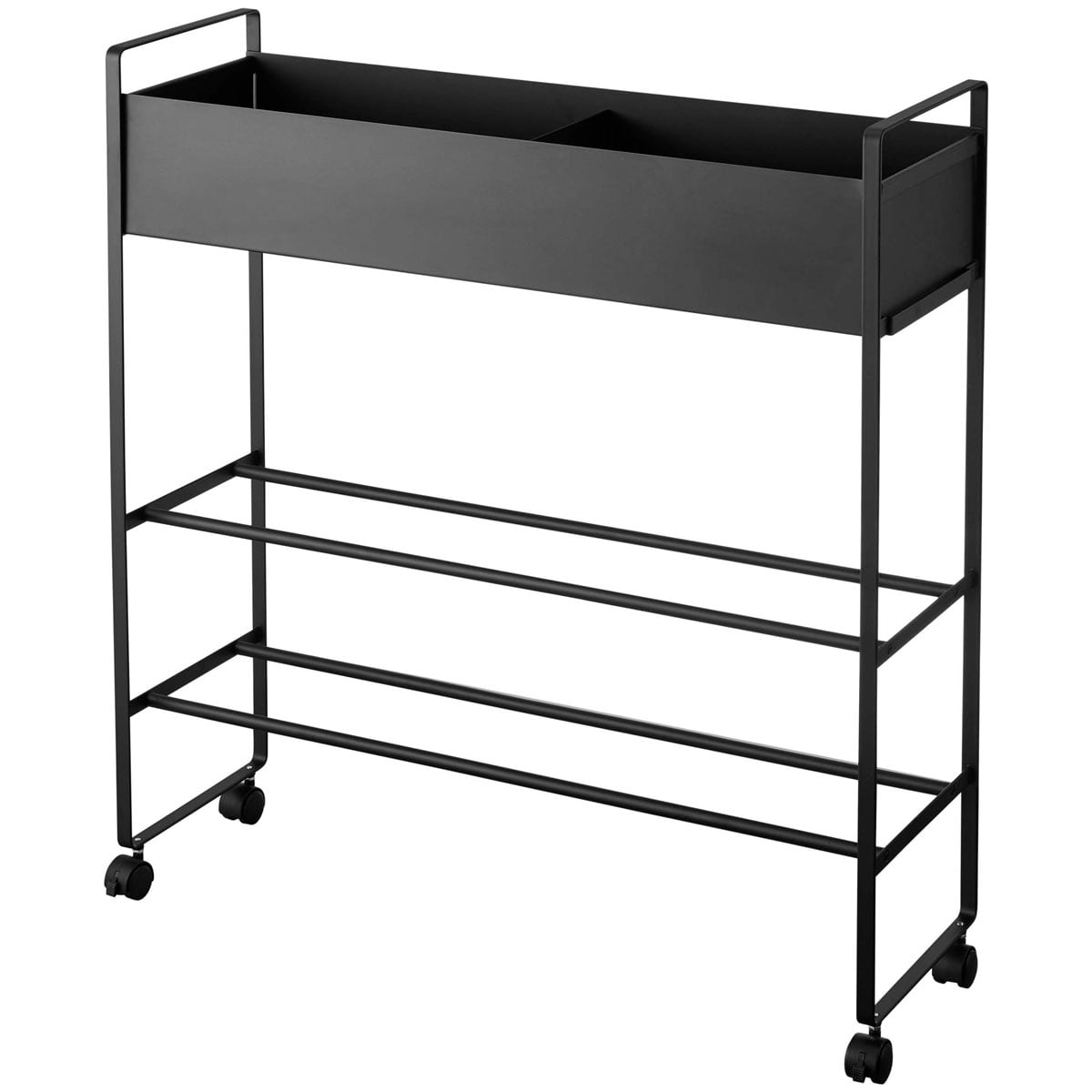 玄関収納棚 山崎実業 tower タワー キャスター付き玄関収納ラック