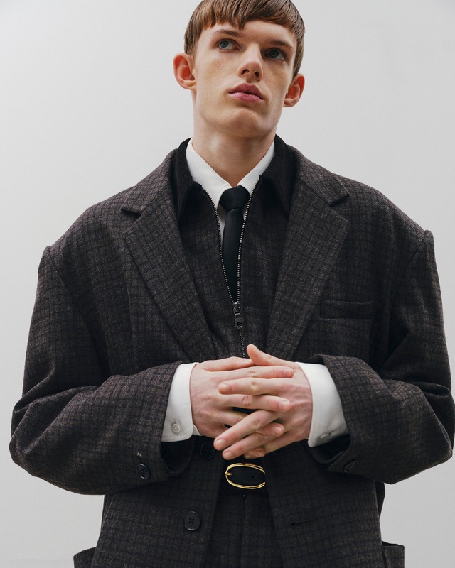 Juha  -OVERSIZED CHECK JACKET- / 10240301-2 / ユハ オーバーサイズド チェックジャケット