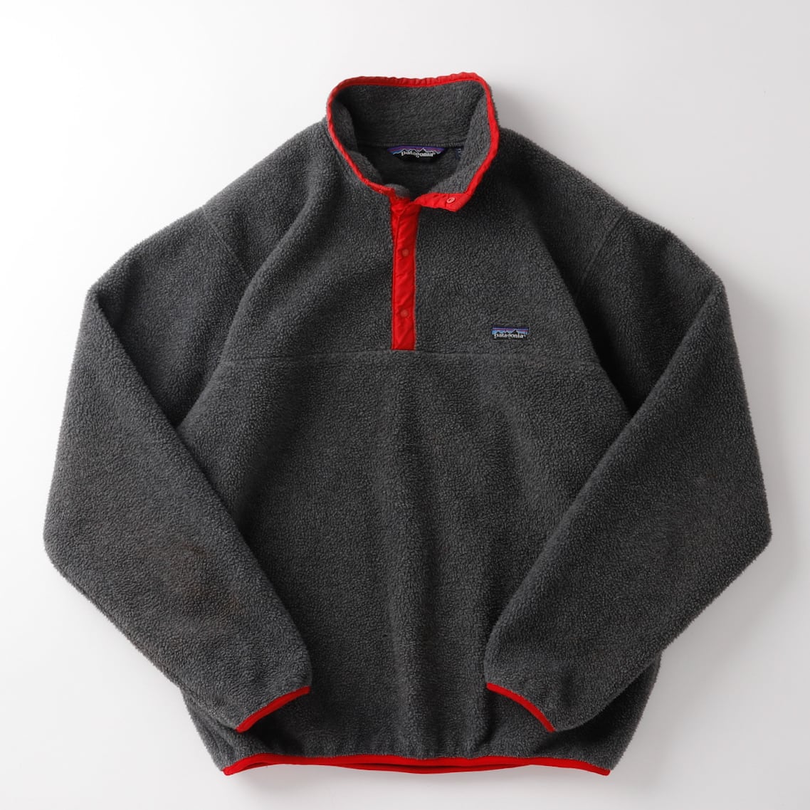 極美品】80s Patagonia fleece jacket SYNCHILLA SNAP-T grey made in 