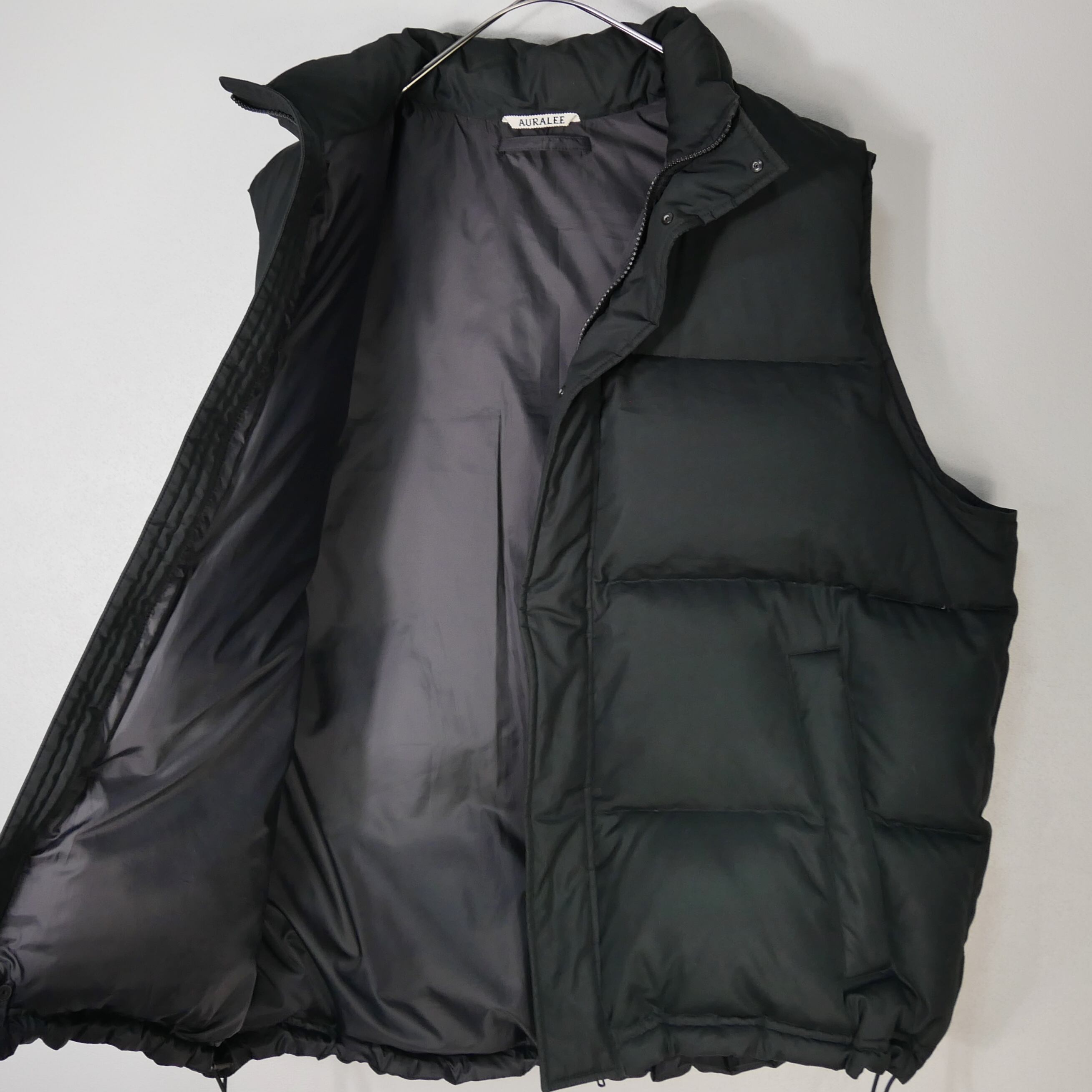 AURALEE SUVIN HIGH COUNT CLOTH DOWN VEST SUVIN HIGH COUNT CLOTH