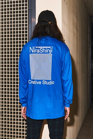 【WEB限定カラー】SHUGYOU LONG TEE  -BLUE-