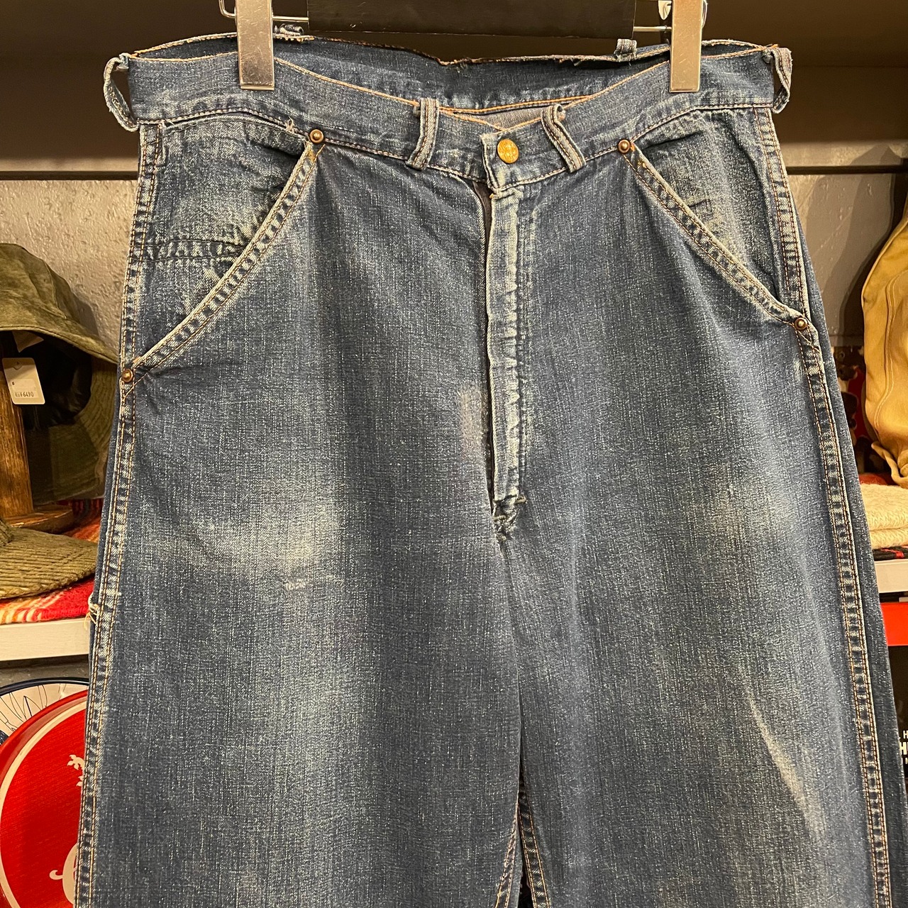50s-60s Denim Painter Pants | VOSTOK