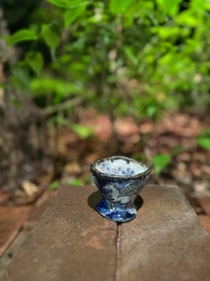 西美紀　｜【飛翔】草花模様　ペガサス　ぐい呑み一点物　