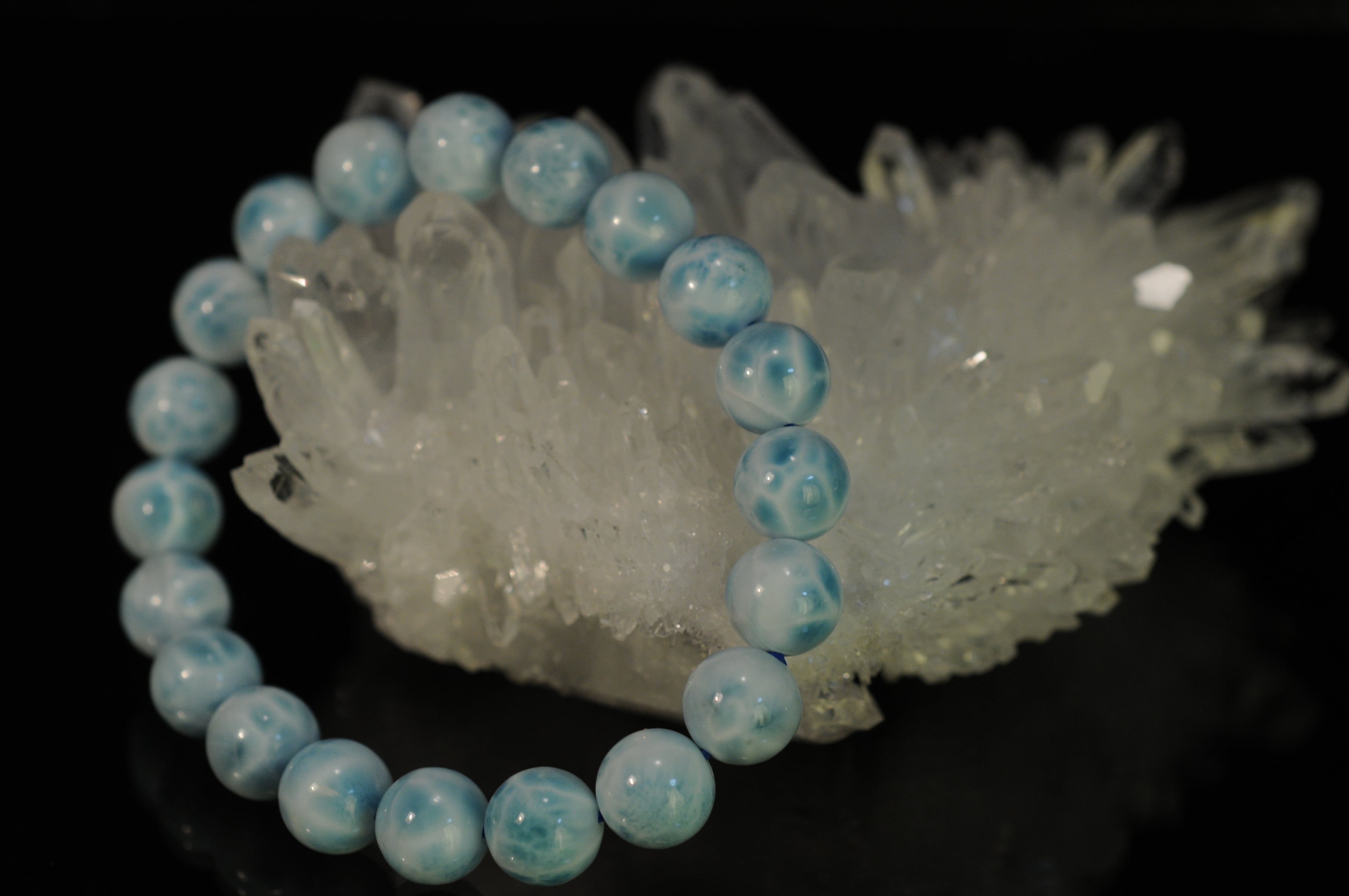 超最高級ラリマー9.5mmブレスレッド B047-5 | パワーストーンショップ