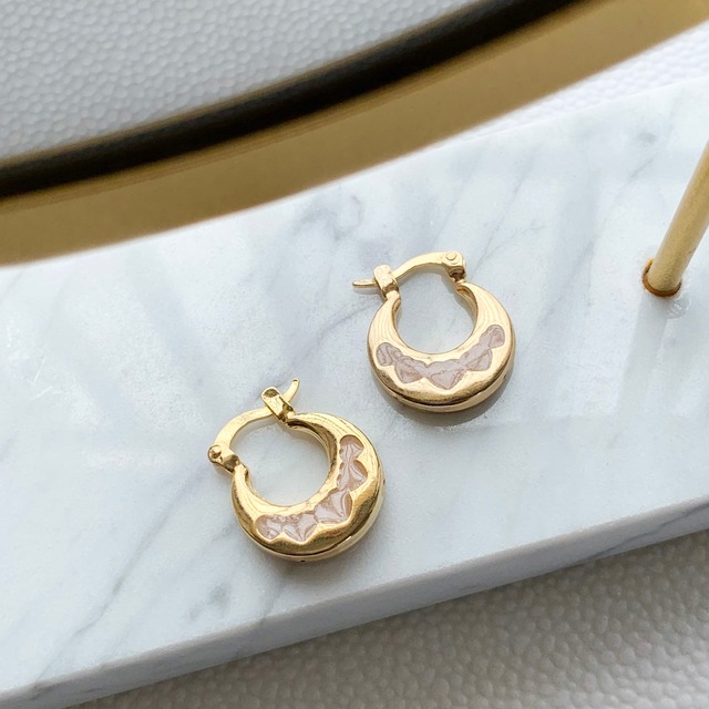 [GO17mm] Gold Hoop MOLA jewelry