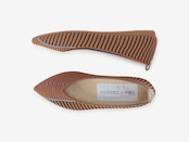 pointed-PALARERU / BROWN & AQUA
