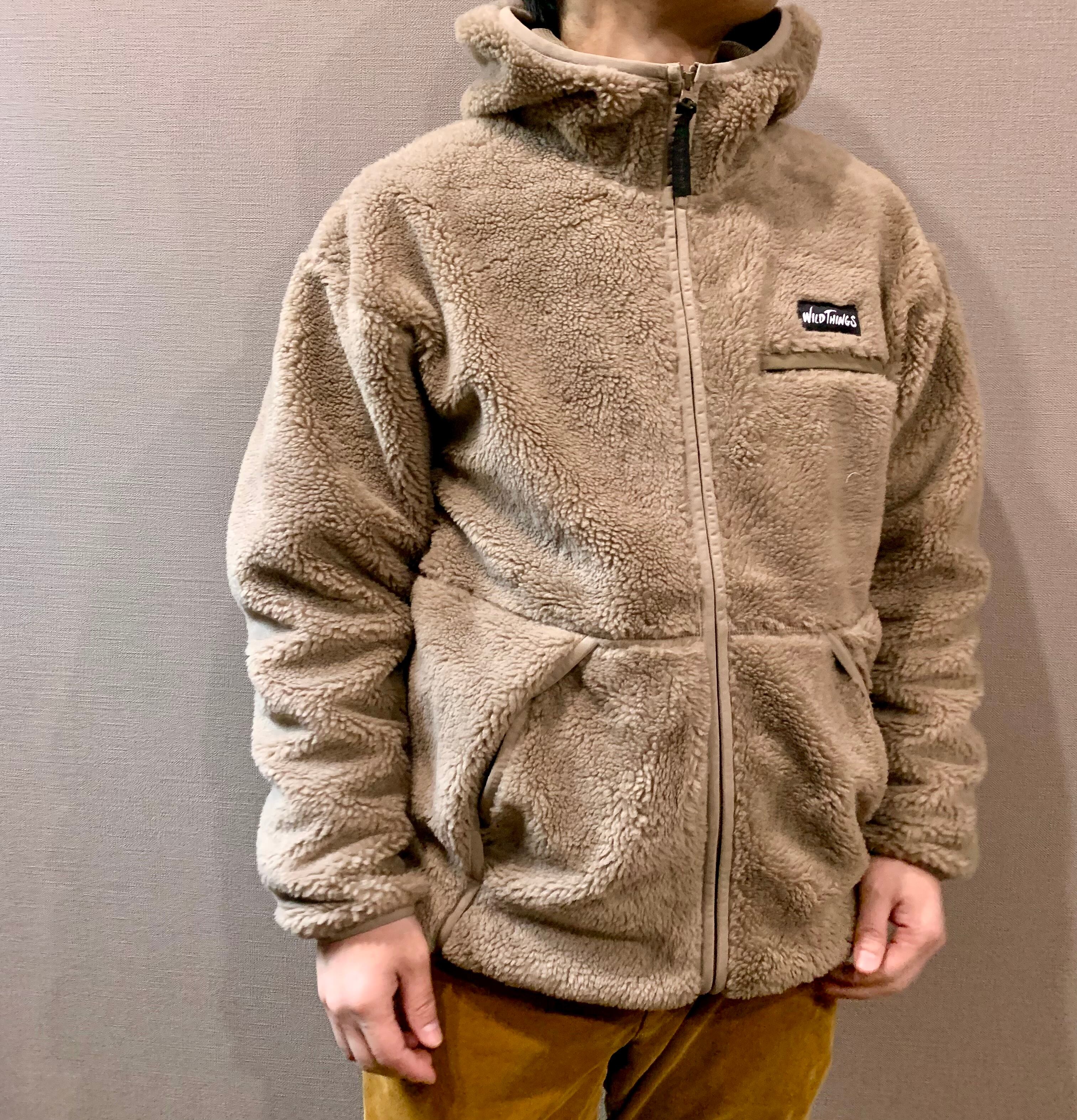 WILD THINGS ワイルドシングス FLUFFY BOA HOODY/ フラッフィー ボア