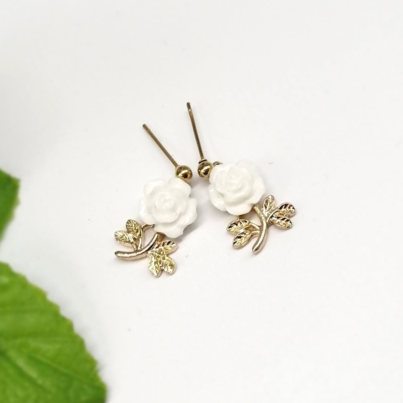 サージカルステンレス ピアス】ローズ 薔薇 ばら バラ フラワー 花