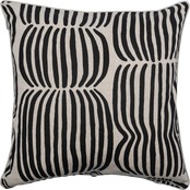 【PENTIK】 Vilja Cushion Cover Halflinen（ヴィリヤ クッション カバー ハーフリネン） ブラック 45×45cm