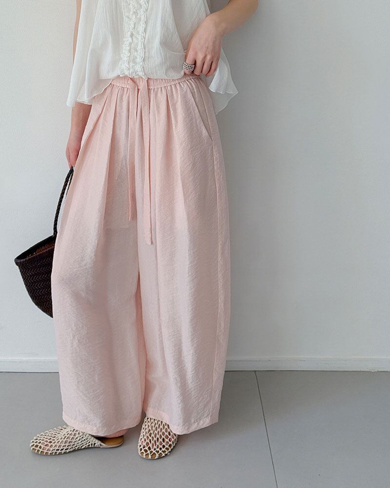 Drawstring Gather Trousers
