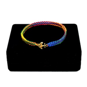 【無料ギフト包装/送料無料/限定】K18 Gold Premium Anchor Bracelet / Anklet Multi【品番 17S2010】