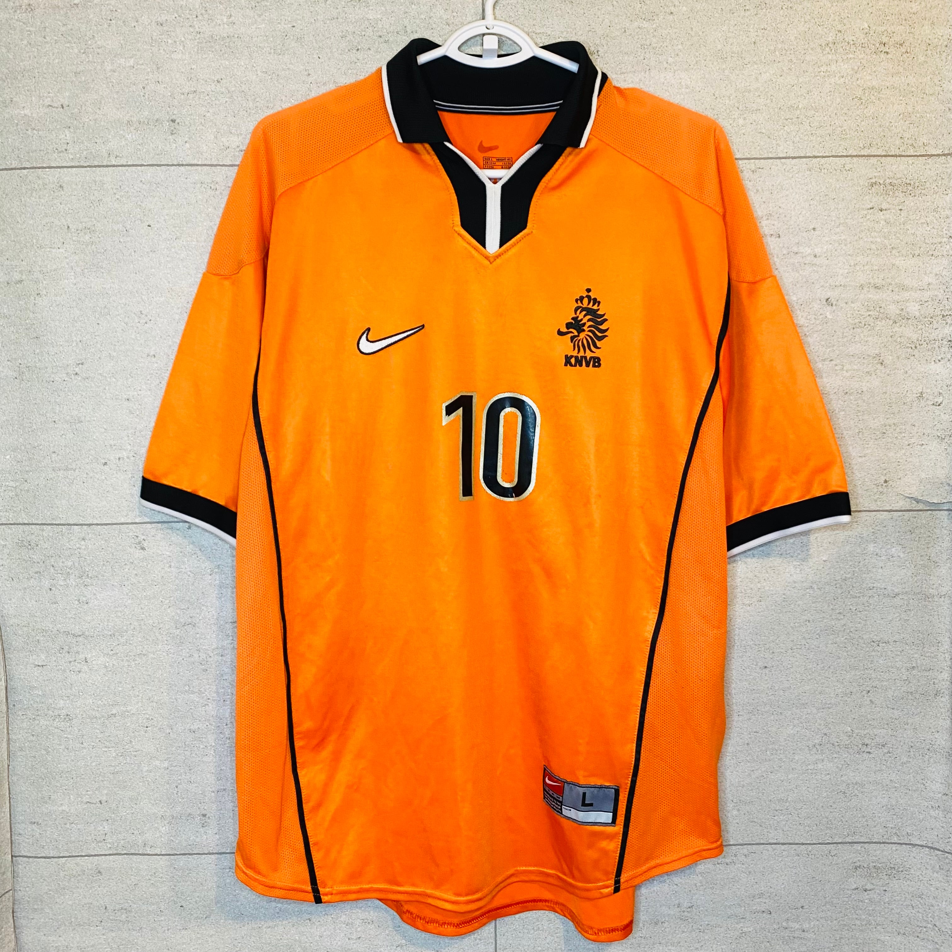 NIKE オランダ代表 ユニフォーム 98年フランスW杯モデル ゲームシャツ ...